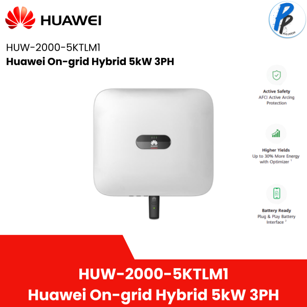 Huawei Hybrid 5kW 3ph 1100VDC 2MPPT รับประกัน 10 ปี